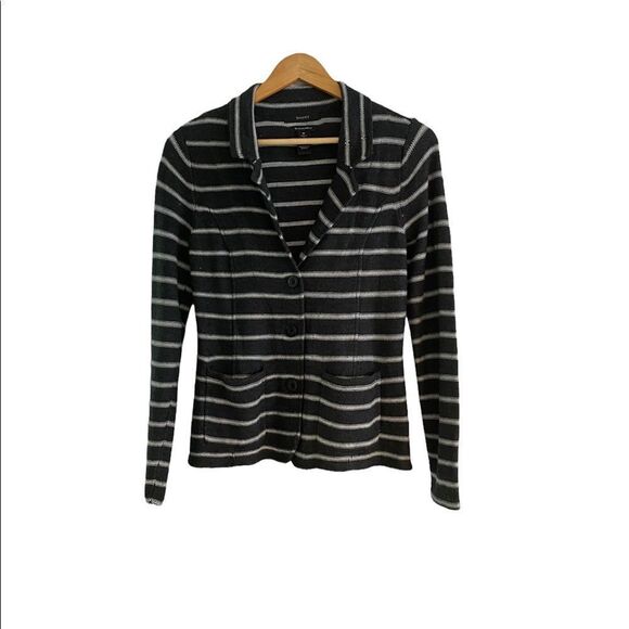 Tahari Sweaters - Tahari SWEATER BLAZER CARDIGAN GRAY MEDIUM